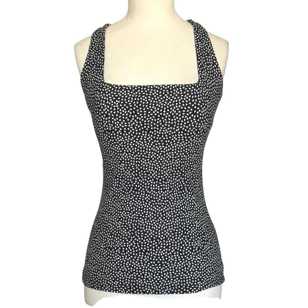 BuffBunny Tank Top Womens XS Black Built in Bra Stretch Activewear